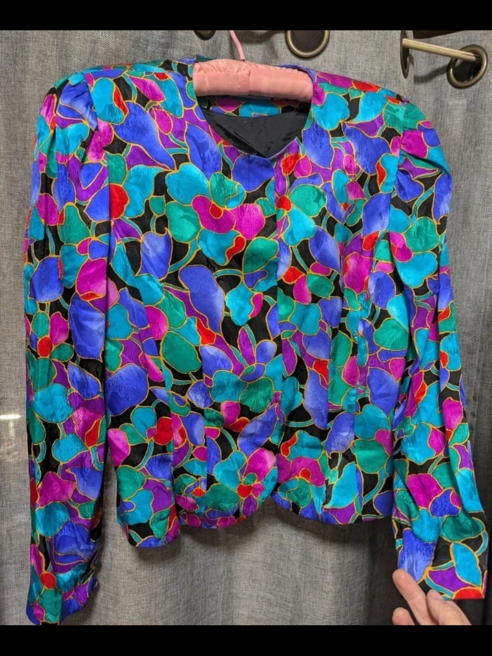 Adrianna Pappell Silk suit Jacket and Skirt Vintage Size 12